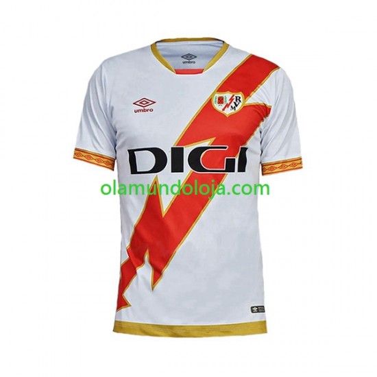 Camisola Rayo Vallecano Homem Equipamento Primeiro 2023-2024 Manga Curta